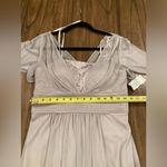 Jessica Howard short sleeve v neck embroidered chiffon empire long maxi dress 8 Photo 5