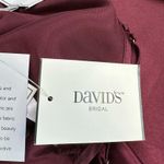 David's Bridal DB Studio Women's Midi Slip Cowl Dress 10 Merlot Burgundy Garnet Red Adjustable Photo 10