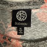Bobeau  Gray and Pink Floral Tunic Photo 4