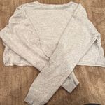 PINK - Victoria's Secret PINK GREY CROPPED SWEATSHIRT Photo 4