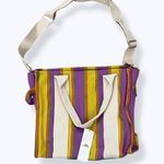 Urban Outfitters  Serena Mesh Tote Bag- Striped canvas tote Photo 0
