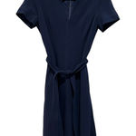 Karen Millen  Navy‎ V Neck Tie Dress Size 12 Photo 0