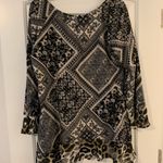 Fig and Flower Anthropologie Top Size XL Black Photo 4