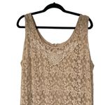 Roaman’s Taupe Lace Overlay Layered Tiered Mother Formal Dress Ruffled Hi Photo 1