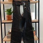 Harley Davidson Harley-Davidson Deluxe Black Leather Motorcycle Chaps, M Photo 0