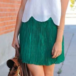 Club Monaco Lynnie Skirt Jupe Ivy/Vert Pleated Mini Preppy Size 10 NWT Photo 0