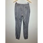 Lululemon Jet Pant Womens Size 4 Black White Jacquard Joggers Photo 5