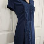 ZARA Trafaluc Navy Blue Romper Size L V Neck Shorts Photo 1