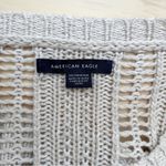 American Eagle • Crochet Knit Sweater in Natural, Balloon Sleeves, Size XS Tan Photo 2