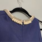 3.1 Phillip Lim  Embellished Pearl Neckline Silk Cotton Wool Sheath Dress Size 4 Photo 6