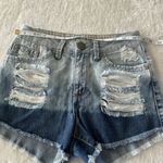 REWASH  Distressed Ripped Cut Off Denim Shorts Womens Sz 2 Blue‎ Festival Western Photo 5