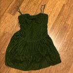 For Love & Lemons  MARTINI OLIVE VELVET MINI DRESS size L Photo 4