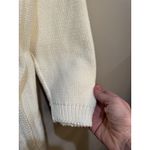 ESCADA Vintage Womens Germany White Cable Knit Sweater Metallic Size 40 S/M Photo 3