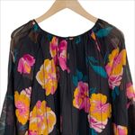 Joie NWT  Kriston Silk Floral Print Mini Dress in Black Size Medium Photo 5