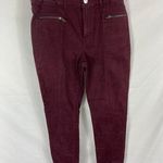 American Eagle  Zip Pocket Maroon Hi Rise Jegging Jeans Size 8 R Photo 0