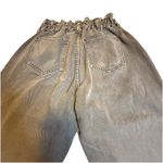 PacSun  Women's Gray Wash Paper Bag Waist Mom Jeans Sz 33X32 Trendy Denim Pockets Photo 3