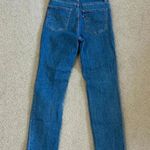 Levi's Strauss Distressed 724 High Rise Straight Leg Jeans Raw Hem Blue Size 25 Photo 2