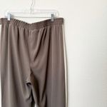 Primark [] Brown White High Rise Side Stripe Wide Leg Pants Elastic Waist Size XL Photo 7