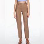 Wilfred ARITZIA The Melina High Waisted Vegan Leather Pants Taupe Size 0 Photo 2