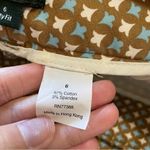 J.Crew Stretch Tan with Cream and Blue Design City Fit Pants Photo 3