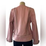 Vintage Bradley Bayou Pink Leather Moto Jacket • Genuine Leather • Women’s S Photo 1