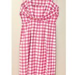 Finders Keepers  Gingham Gigi Pink and White Midi Sheath Slit Dress Fuchsia Check Photo 8