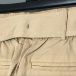 Maison Jules  NWT Paper Bag Pleated Cropped Belted Pants Large Brooklyn Beige Photo 7