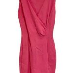 ZARA Basic Pink Sleeveless Ruched V-NeckMini Dress Pink size Small Photo 0