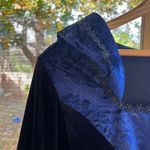 Victorian Choice Women's Black And Blue Velvet Medieval Dress Size L Size L Photo 4