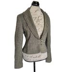 Loft  Womens Blazer Jacket Sz 6  Ruffle 3 Button Corporate, Girl boss, Business Photo 2