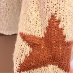 Newbury Kustom  Star Print Sweater Cream Rust‎ Small Photo 3