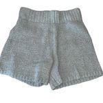 SKIMS  Womens Cozy Boucle Fuzzy Knitted‎ Flat Front Fleece Shorts Gray Size Small Photo 1