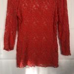 BKE  Orange Lace Scoop Neck Top Size S Workwear Casual Photo 7