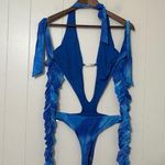 Outcast Clothing Sammy Tie Dye Blue Party Long Sleeve Sexy Dress Size S (READ) Photo 6