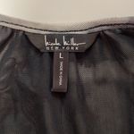 Nicole Miller  mesh blouse.  Size Large.  Gathered elastic waist band. Photo 3