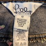 Lilly Pulitzer Vintage Jeans Womens Pink Embroidered Martini Glasses Party Sz 10 Photo 6