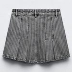 ZARA NWT GRAY PLEATED MINI SKIRT Photo 4