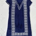 Vineyard Vines NWOT  Lace Up Tunic Dress - Navy/White - 0 Photo 3