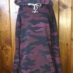 PINK - Victoria's Secret Victoria Secret Pink Bling Small Camo Hoodie Maroon Camo Sherpa hood sweatshirt Photo 2