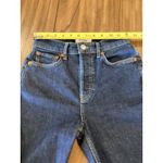 RE/DONE Revolve  90s high rise ankle crop Dark rinse button up straight Jeans 25 Photo 1