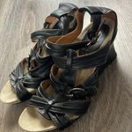 Earthies Leather Strappy Sandals Size 8.5 Black Photo 15
