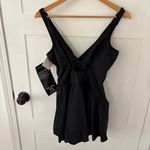 MiracleSuit  Aurora Black Shirred Swim Dress. Size 14. Photo 5