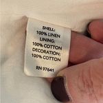 J. Jill White 100% Linen Tiered Maxi Skirt Size 10 Petite Photo 4