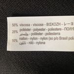 ZARA NWT Lady’s A-Line Black Knit Sweater Maxi Skirt with Contrast White Piping Photo 4