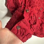 Pilcro  Anthropologie The Whitney Trapeze Buttondown in Raspberry Size Small Photo 4