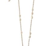 Maje  Freshwater Pearl Gold Tone Necklace Brass Chain Clasp Hiver 2022 Minimalist Photo 0