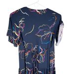 Avenue  Midi Dress Navy V-Neck 22/24 Tie Back Short Sleeves Photo 2