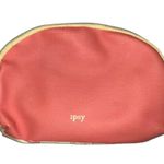 Ipsy Womens Small Zip Cosmetic Makeup Travel Bag Pouch Passport Stamp Design Photo 1
