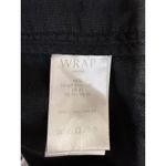 Wrap London 100% Linen Wide Leg‎ Pants Women Sz 14 Black Belted Office Preppy Photo 3