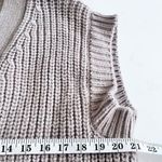 ZARA Tan Chunky Knitted Sweater Waistcoat Vest with Belt Size S Photo 7
